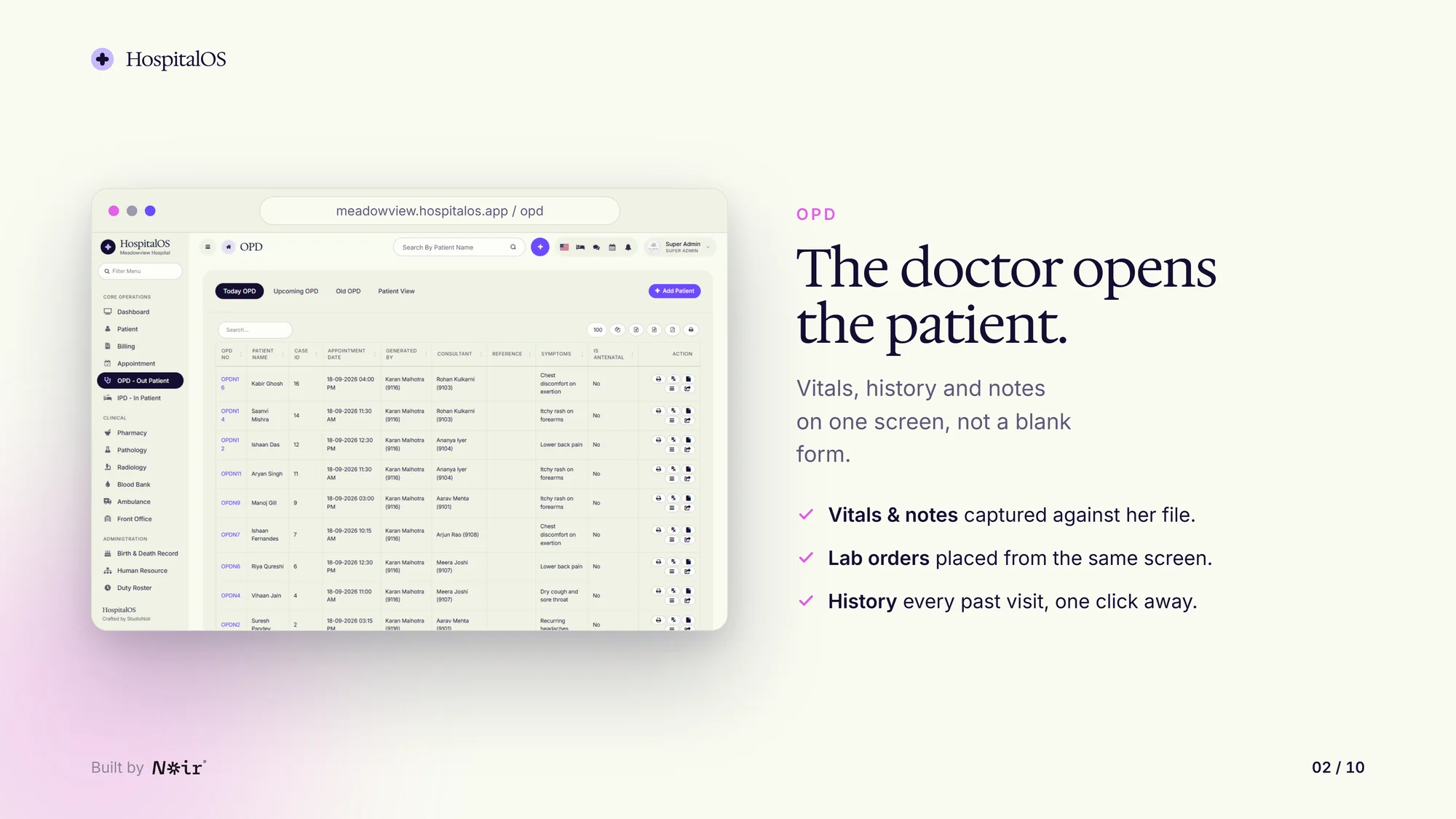 HospitalOS: OPD, with demo data