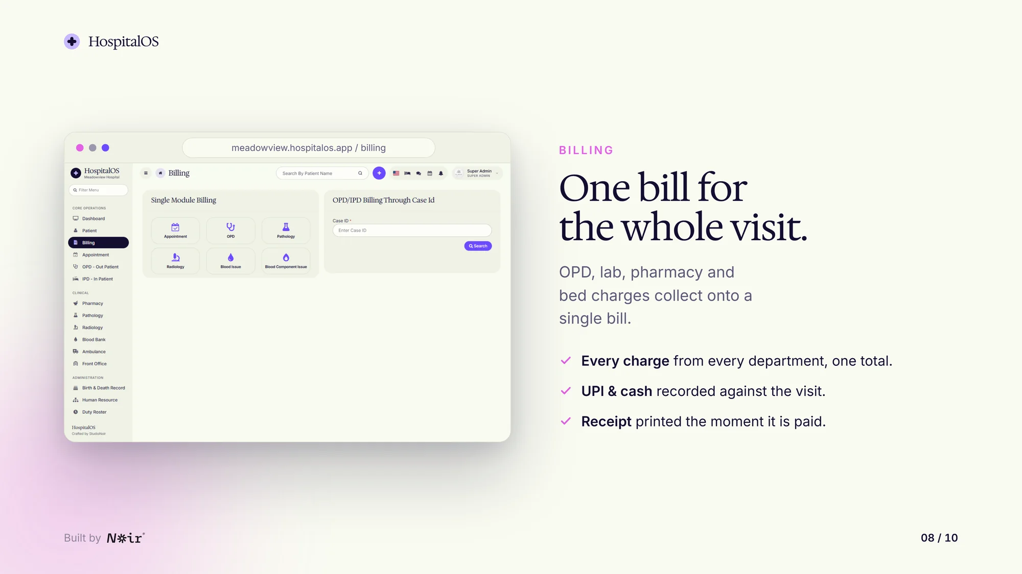 HospitalOS: Billing, with demo data